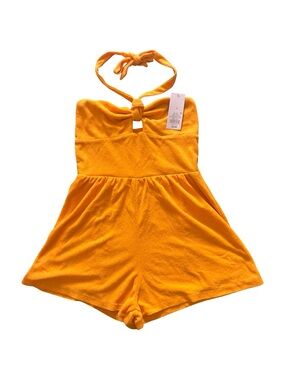 Nwt Wild Fable Terry Cloth Orange Swimsuit Cover Romper